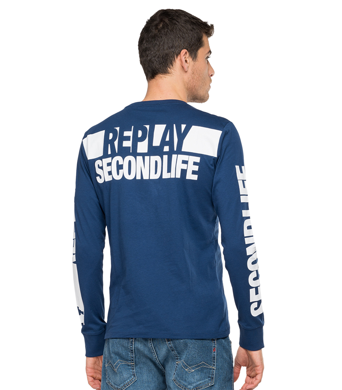 ベーシックジャージーロングTシャツ 詳細画像 ブルー 2